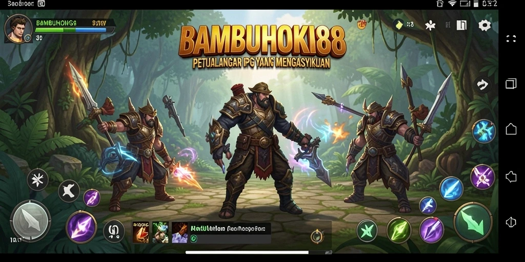 Tampilan utama gameplay BAMBUHOKI88 yang seru dan mendebarkan.