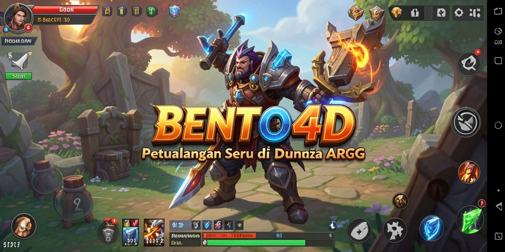 Tampilan gameplay seru di dunia BENTO4D yang penuh petualangan.