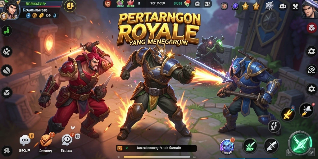 Gameplay seru dan intens di BROJP saat bertempur untuk bertahan hidup.