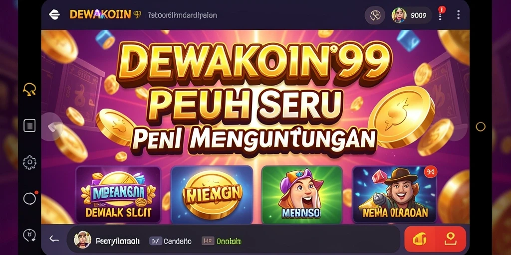 Gameplay seru DEWAKOIN99 dengan grafis menarik dan fitur slot.