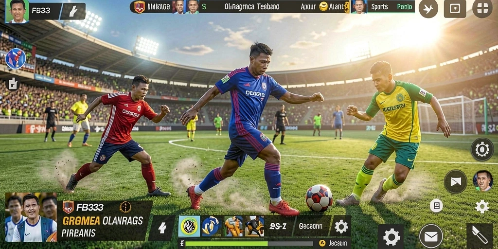 Tampilan gameplay FB333 yang menengangkan dan penuh aksi olahraga.