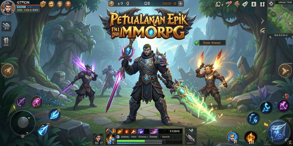 Gameplay seru GTPIDN dengan aksi petualangan MMORPG.
