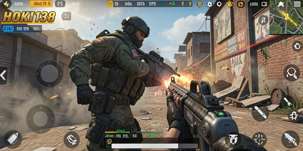 Screenshot utama HOKI138 menampilkan aksi gameplay yang menegangkan.