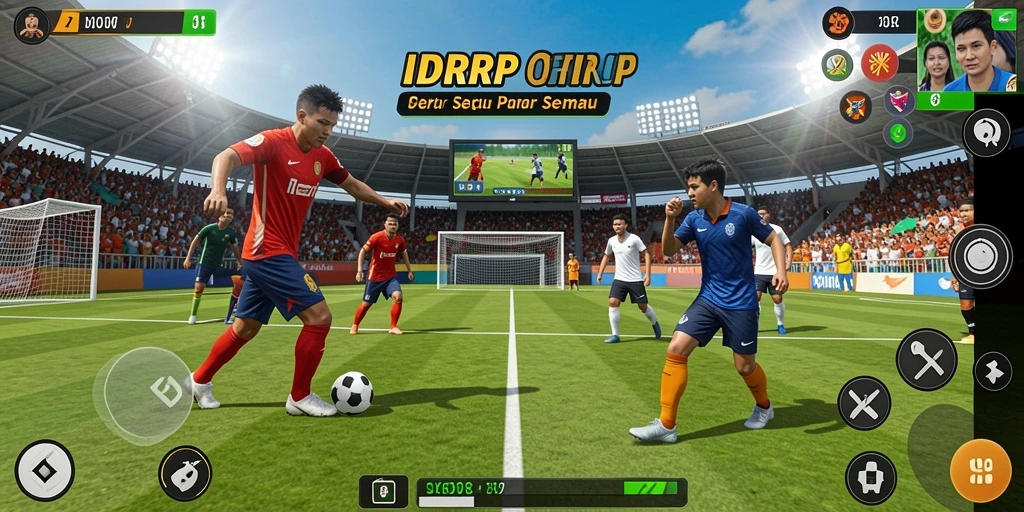 Tampilan gameplay IDRRP yang mendebarkan dengan berbagai olahraga.