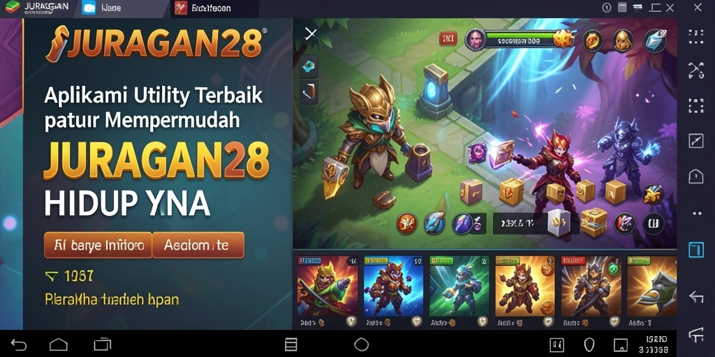 Tampilan antarmuka aplikasi JURAGAN28 yang intuitif dan modern.