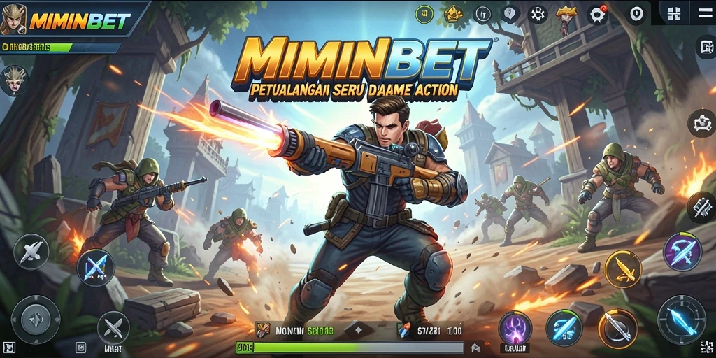 Screenshot gameplay MIMINBET dengan aksi yang mendebarkan.