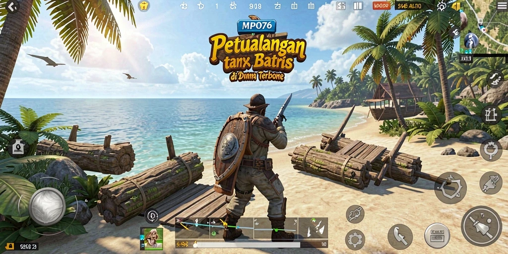 Tampilan gameplay seru dalam dunia terbuka MPO76.