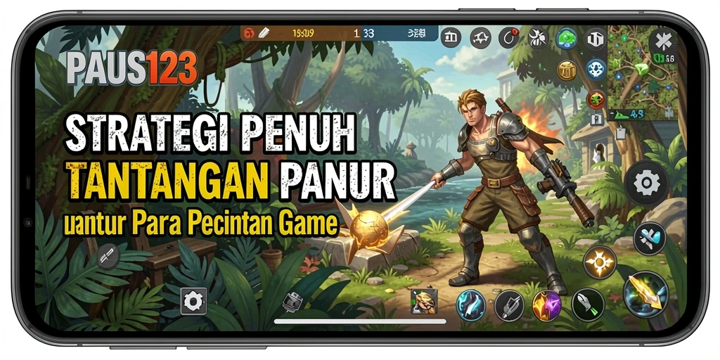 Screenshot gameplay PAUS123 menampilkan pertempuran strategis yang mendebarkan.