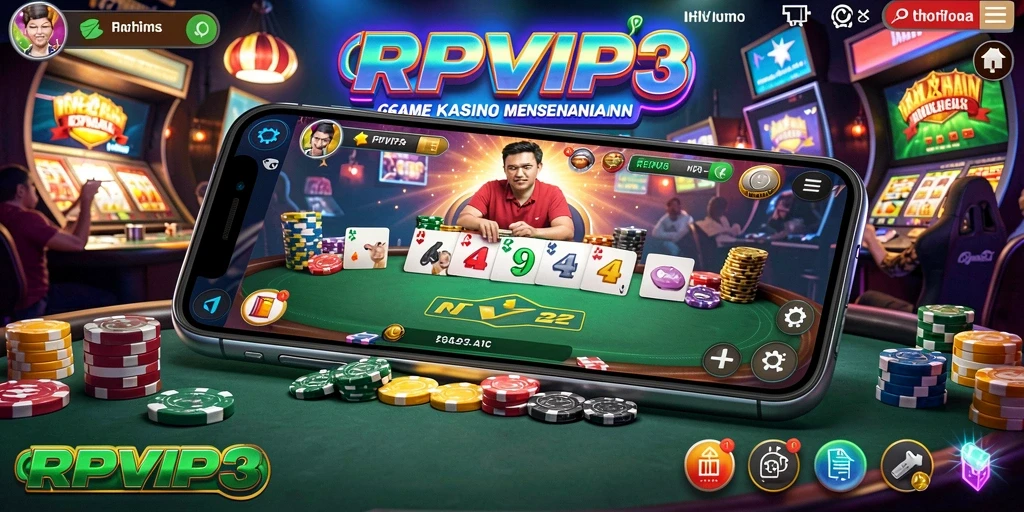 Screenshot RPVIP3 menampilkan gameplay Kasino yang seru dan menantang.