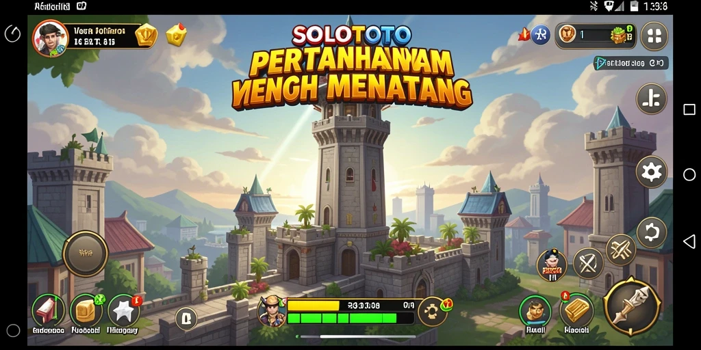 Tampilan menarik dari pertahanan menara dalam SOLOTOTO.