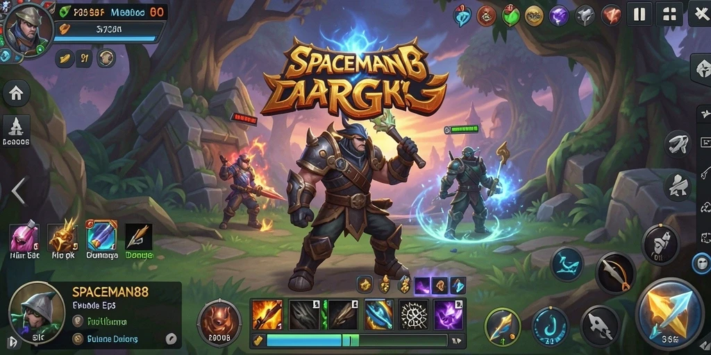 Tampilan gameplay menarik dalam SPACEMAN88 dengan pertarungan yang seru.
