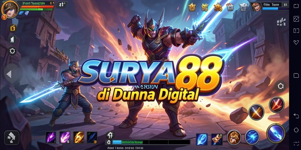 Gameplay seru dengan pertarungan aksi intens di SURYA88.