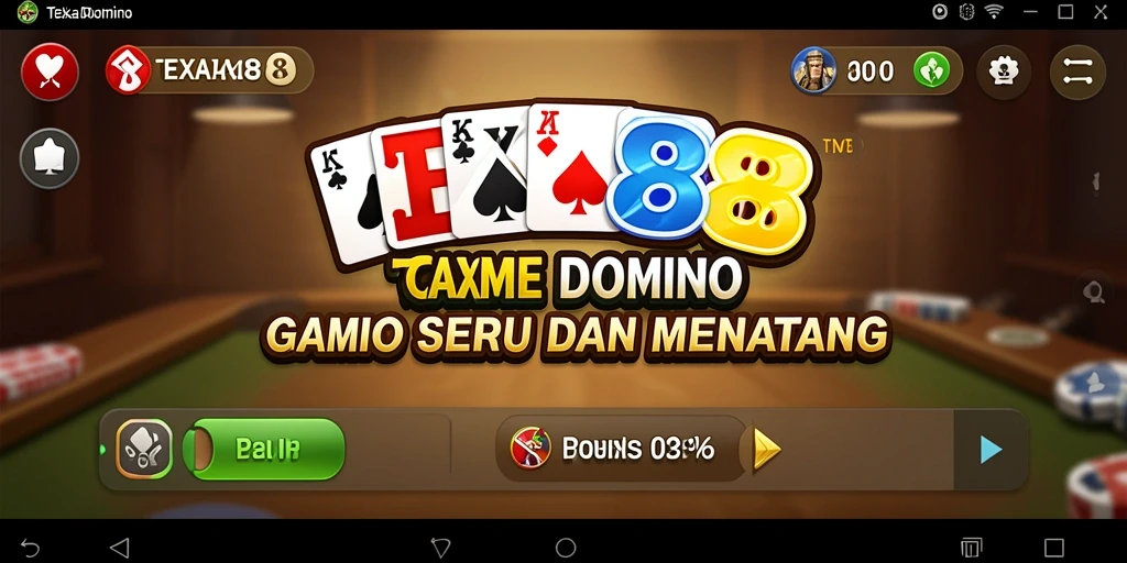 Tampilan screenshot gameplay <strong>TEXAS88</strong> yang menampilkan serunya bermain <strong>Domino</strong>.
